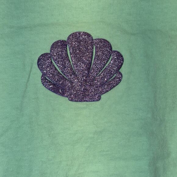Disney Parks Spirit Jersey Walt Disney Land Resort Ariel Shell Green Adult SZ XS - Picture 2 of 11